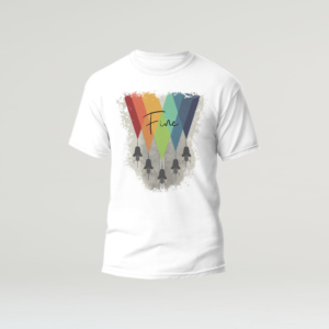 Koszulka męska RAINBOW biała